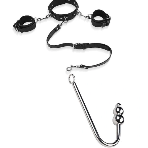 5334 Collar and Beaded Hook Anal Elegant Cuffs with 0412